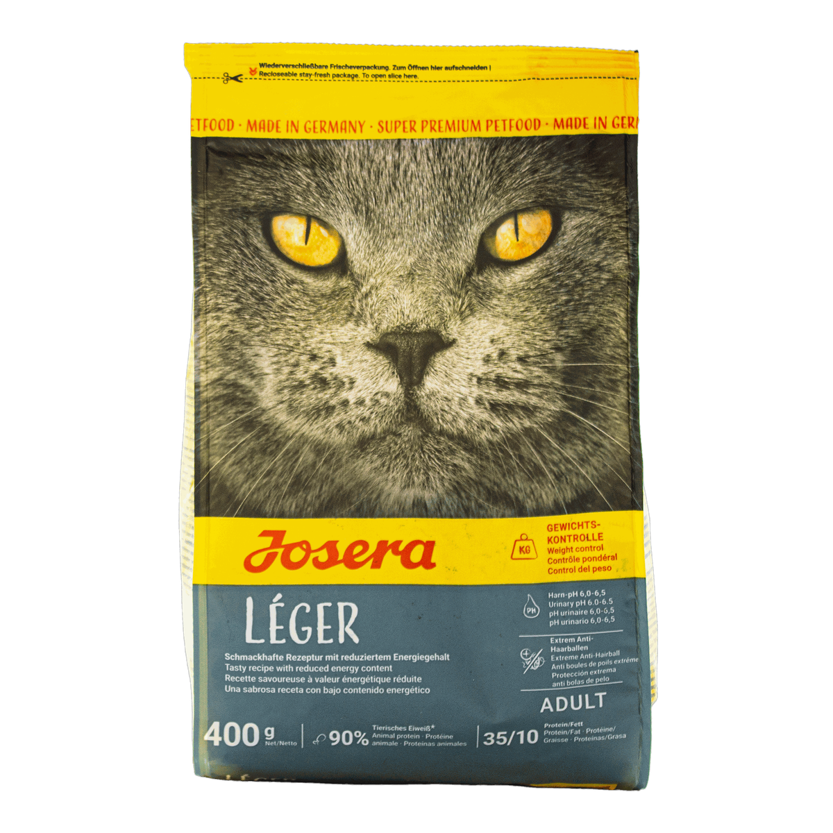 Корм Josera Leger з куркою сухий для дорослих котів з надмірною вагою та стерилізованих 400г