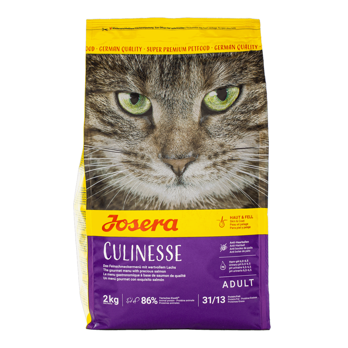 Корм Josera Culinesse з лососем сухий для дорослих вибагливих котів 2кг