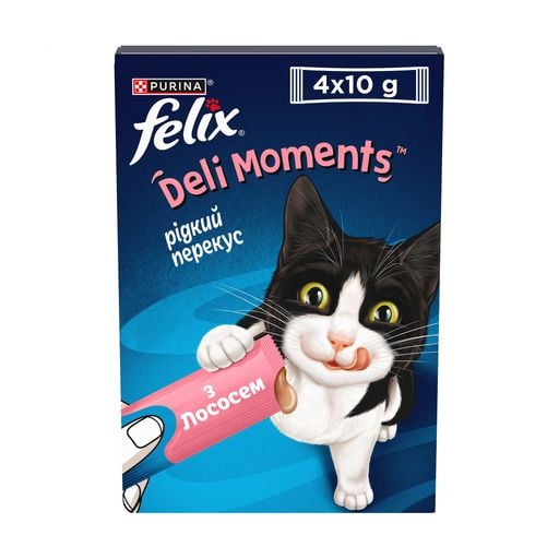 Ласощі Felix Смачні Моменти З лососем для котів 4х10г