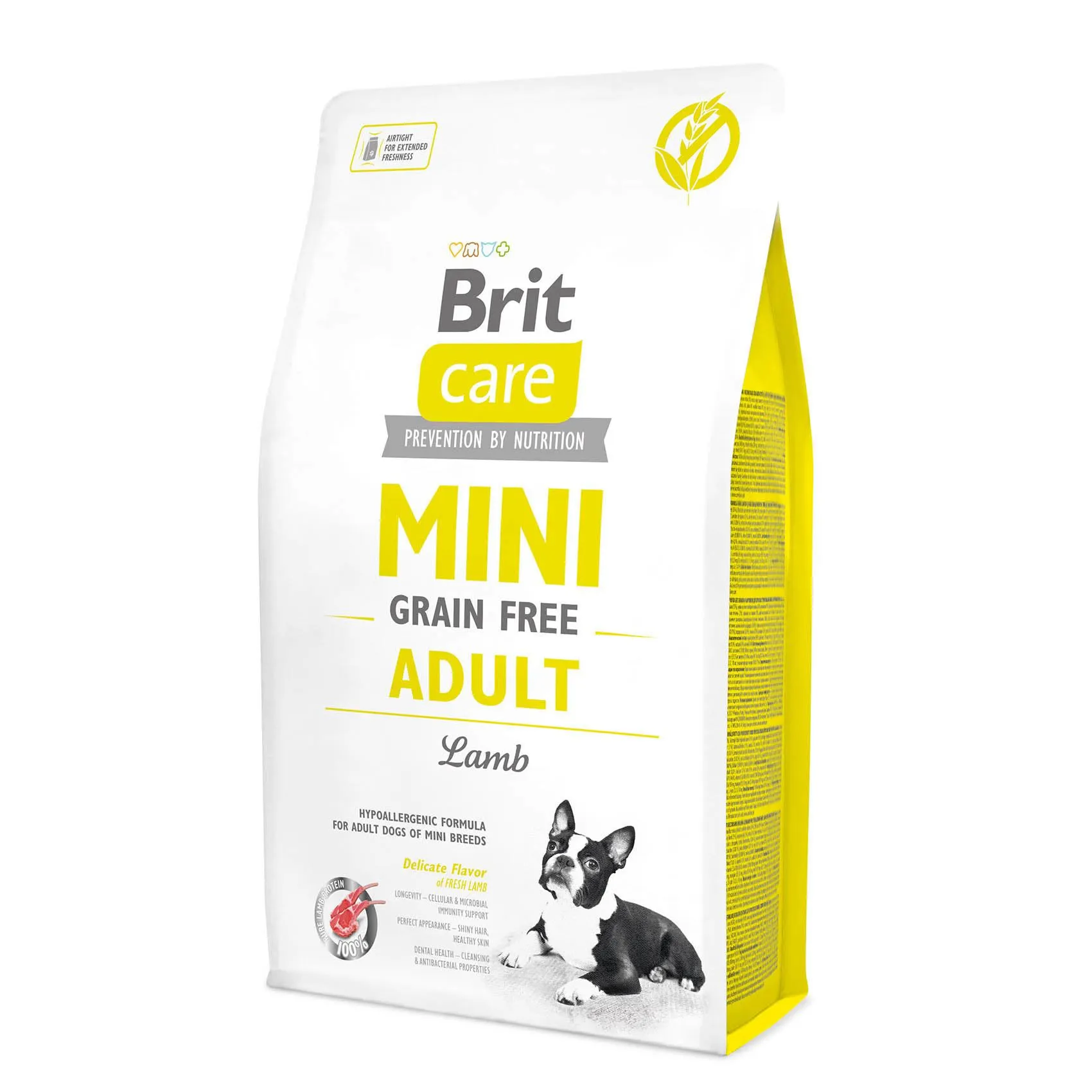 Корм Brit Care з ягням беззерновий сухий для собак малих порід 2кг