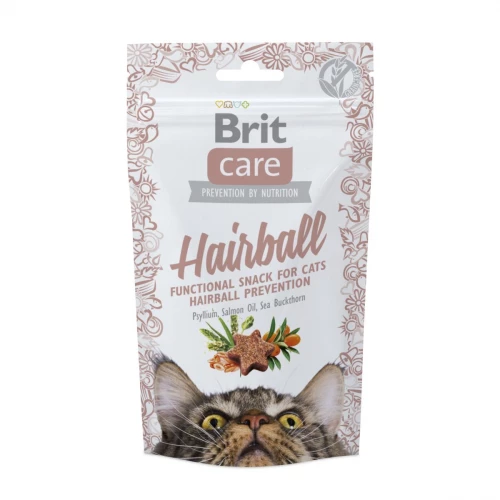 Ласощі Brit Care Functional Snack для виведення шерсті напіввологі для котів 50г