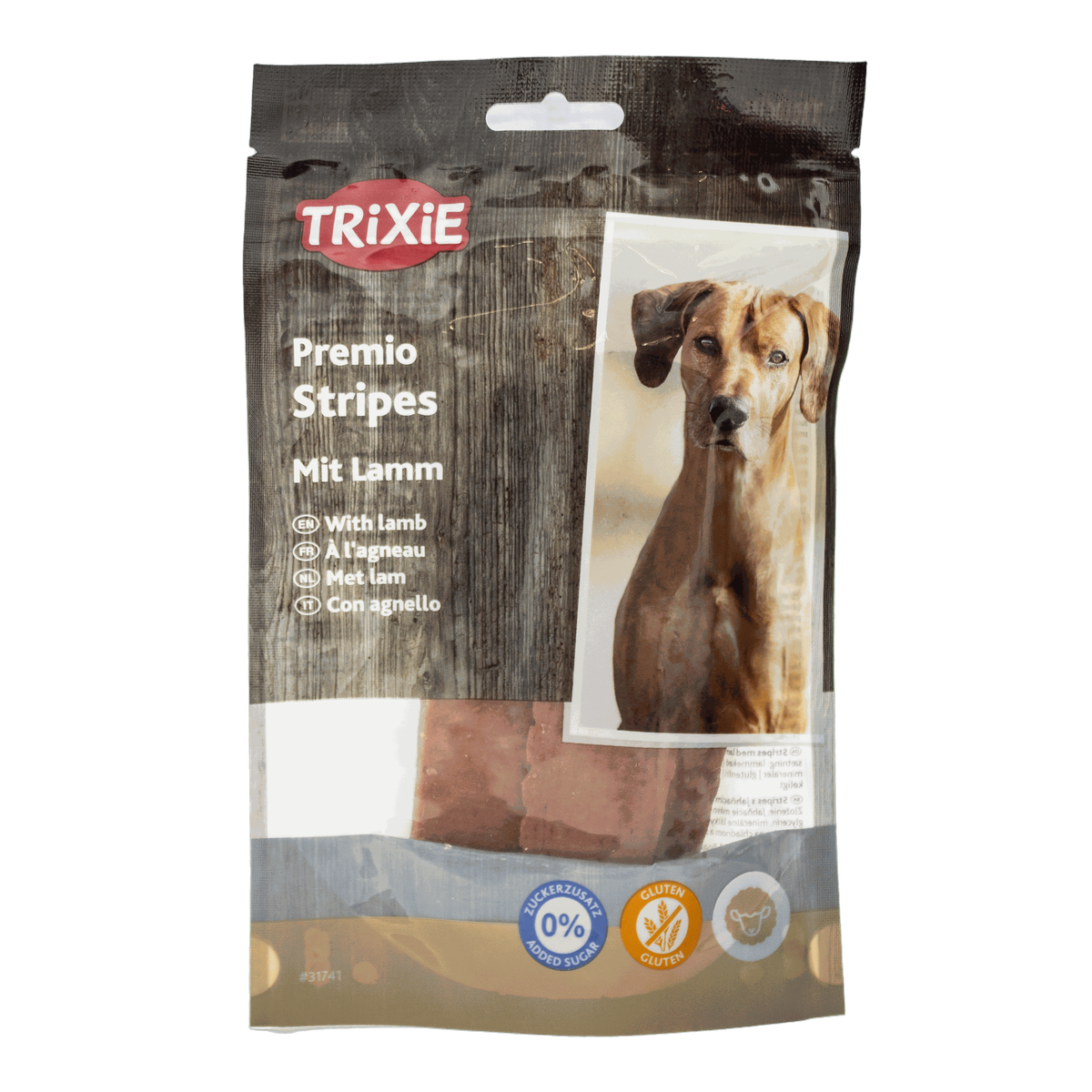 Ласощі Trixie Premio Lamb Stripes з ягням смужки для собак 100г