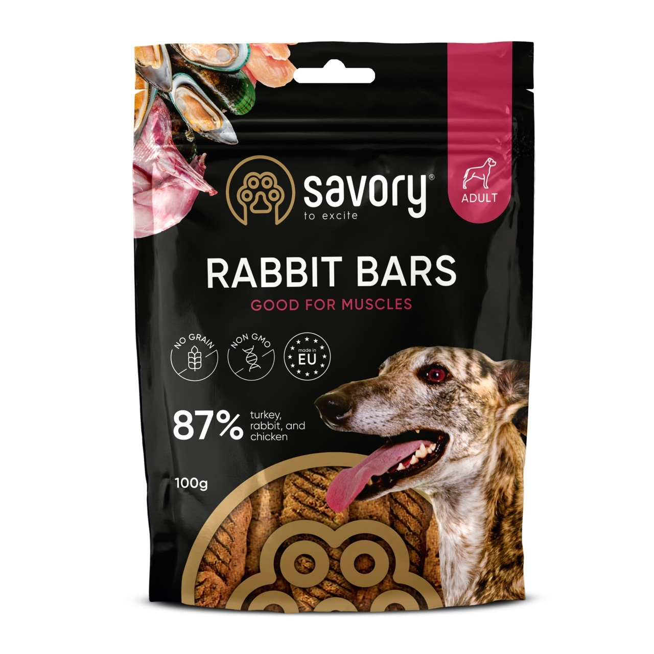 Ласощі Savory Bars з кроликом батончики 100г