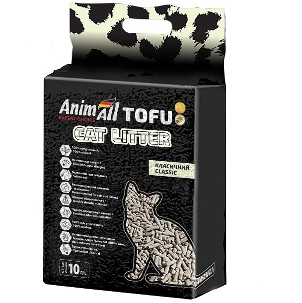 Наповнювач AnimAll Tofu Класік для котячого туалету 4,66кг/10л