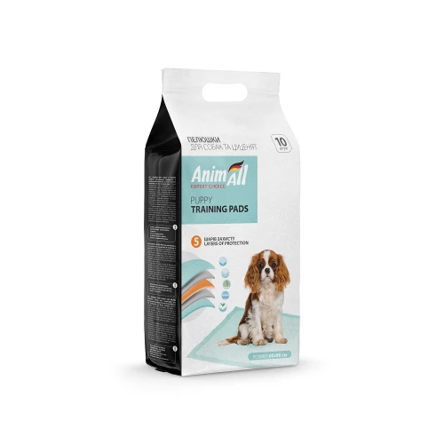 Пелюшки AnimAll гігієнічні для собак 60x90см 10шт
