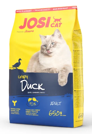 Корм Josera JosiCat Crispy Duck з качкою сухий для дорослих котів 650г
