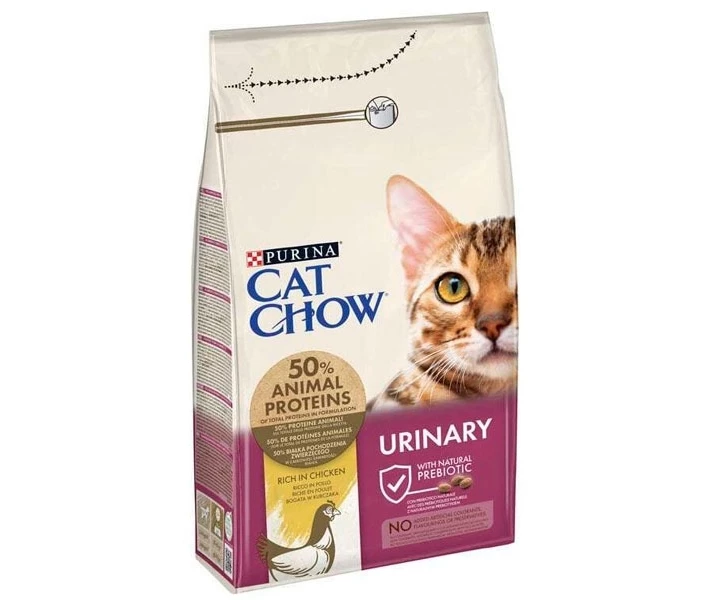 Корм Cat Chow Urinary з куркою для підтримки здоров'я сечовивідної системи сухий для дорослих котів 1,5кг