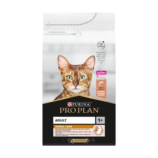 Корм ProPlan Derma Care з лососем для підтримки здоров'я шкіри та краси шерсті сухий для котів 400г