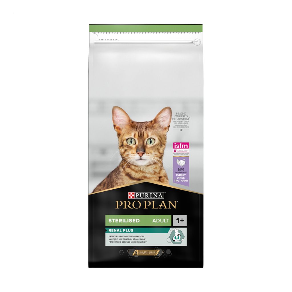 Корм ProPlan Sterilised Renal з індичкою сухий для стерилізованих котів 400г