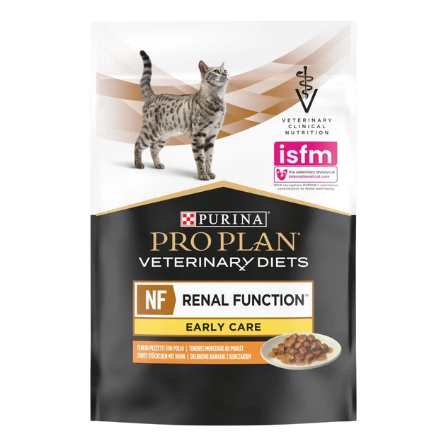 Дієтичний корм ProPlan Veterinary Diets NF Renal Function Early Care з куркою при патології нирок шматочки у підливці для котів 85г