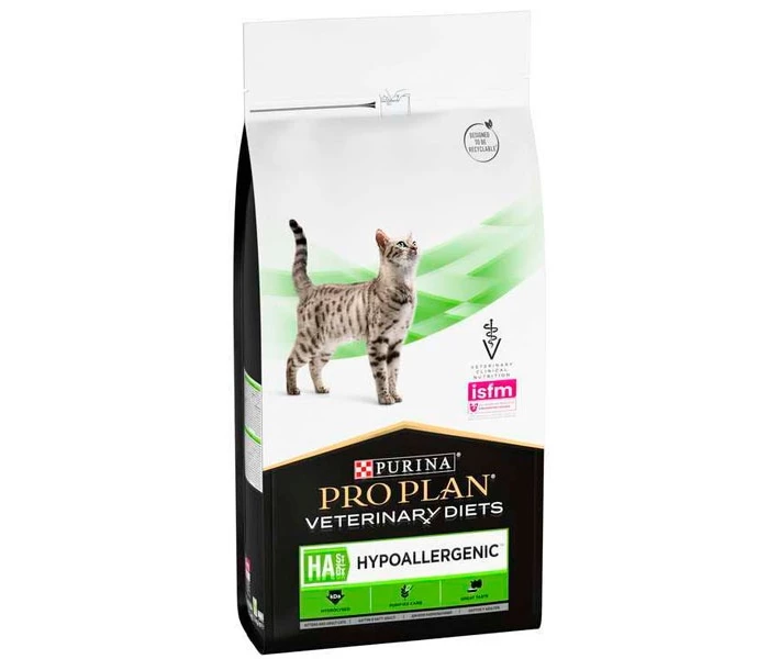 Дієтичний корм ProPlan Veterinary Diets HA Hypoallergenic при алергічних реакціях сухий для котів 1,3кг