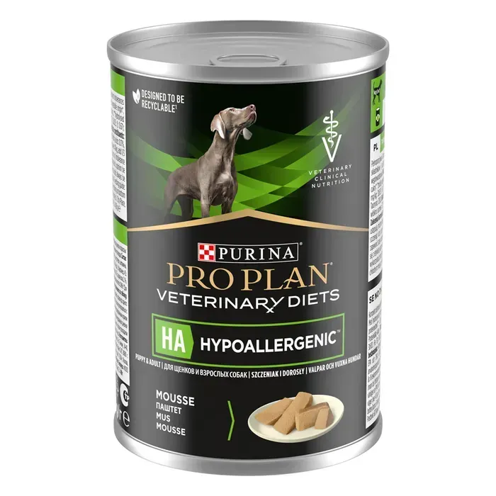 Дієтичний корм ProPlan Veterinary Diets HA Hypoallergenic при алергічних реакціях вологий для собак 400г