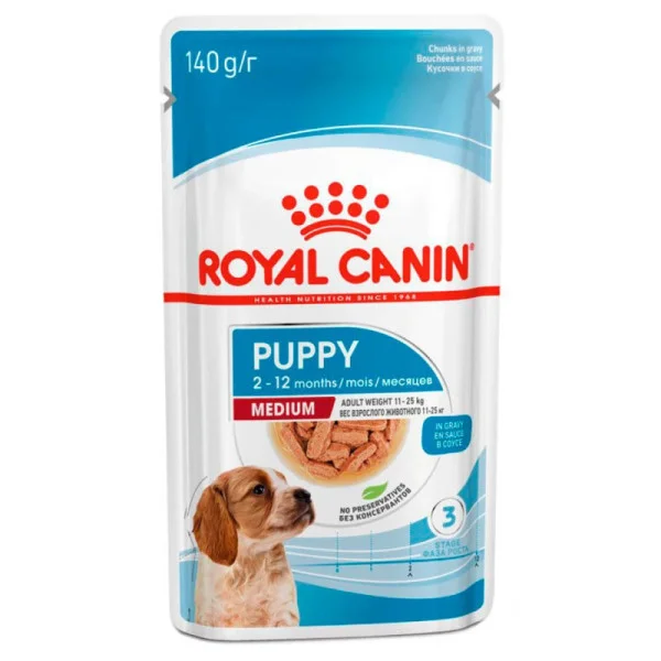 Корм Royal Canin Medium Puppy вологий для цуценят 140г