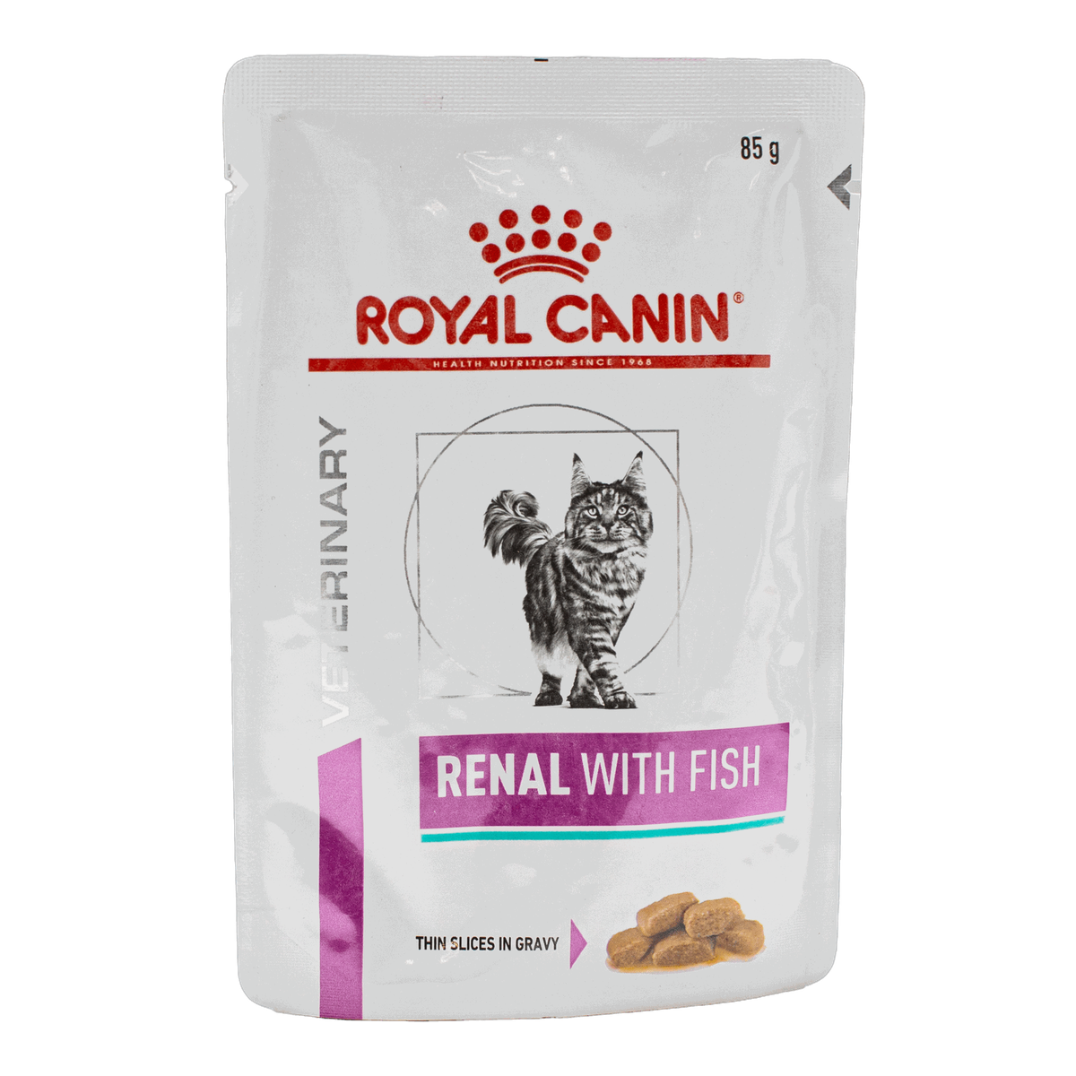 Корм Royal Canin Renal Cat Fish лікувальний вологий в соусі для котів 85г