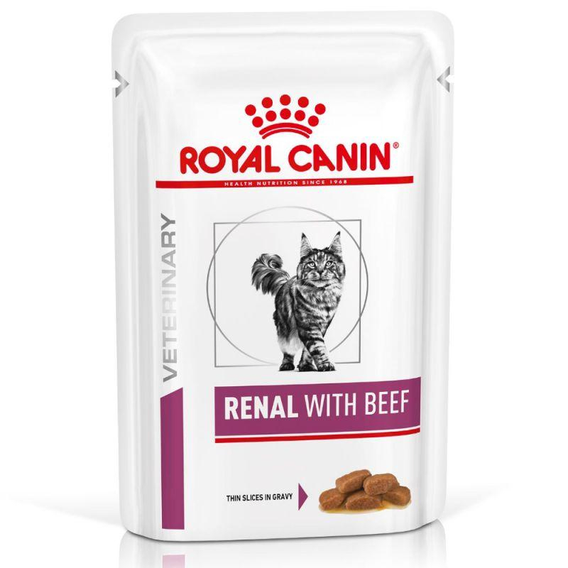 Корм Royal Canin Renal Cat Beef лікувальний вологий в соусі для котів 85г